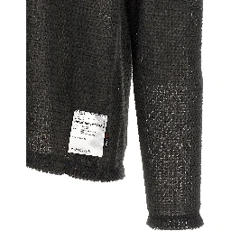 Gray Polyester Cardigan