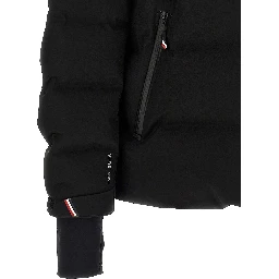 Black Polyamide Full-Length Jacket