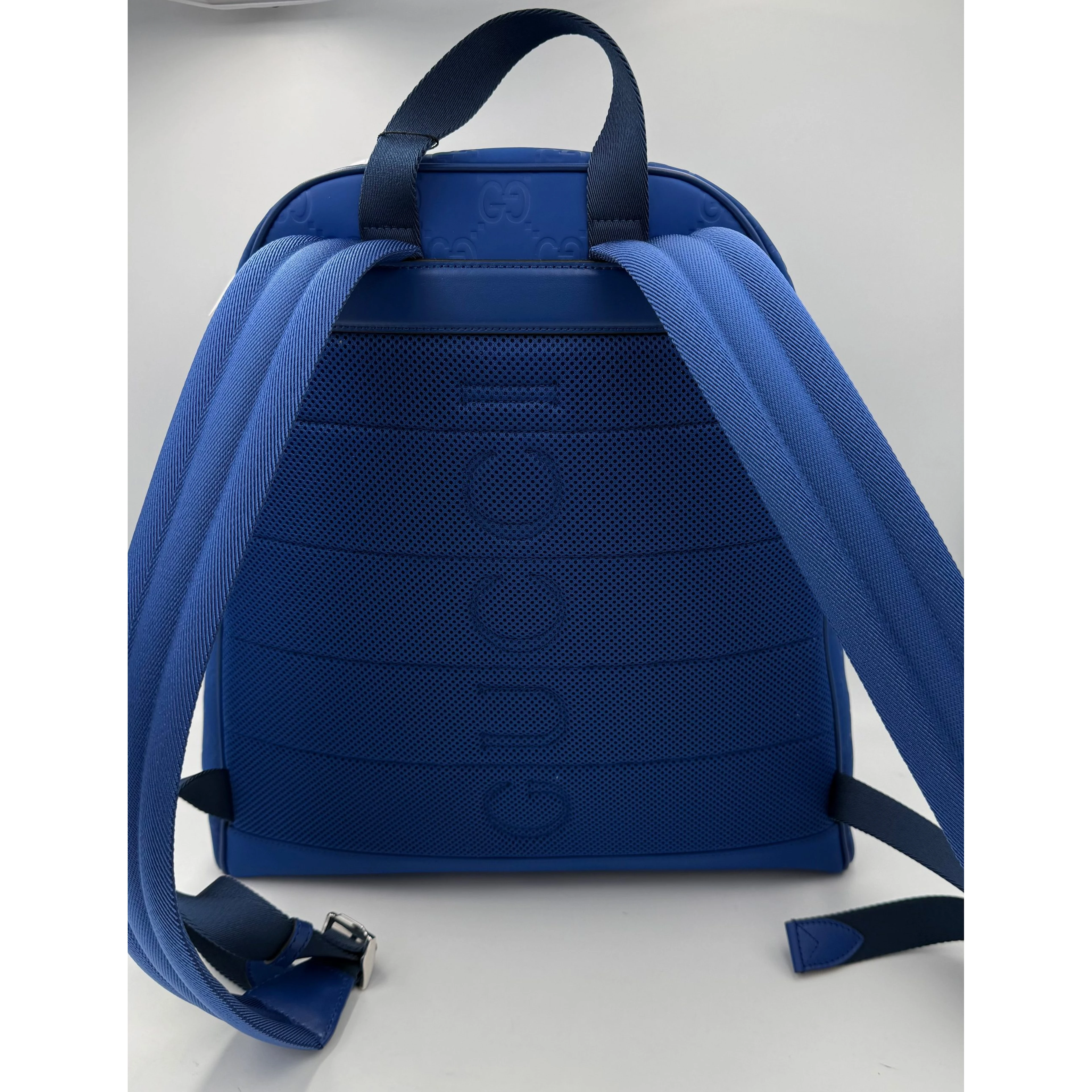 GUCCI GG Leather Blue Backpack