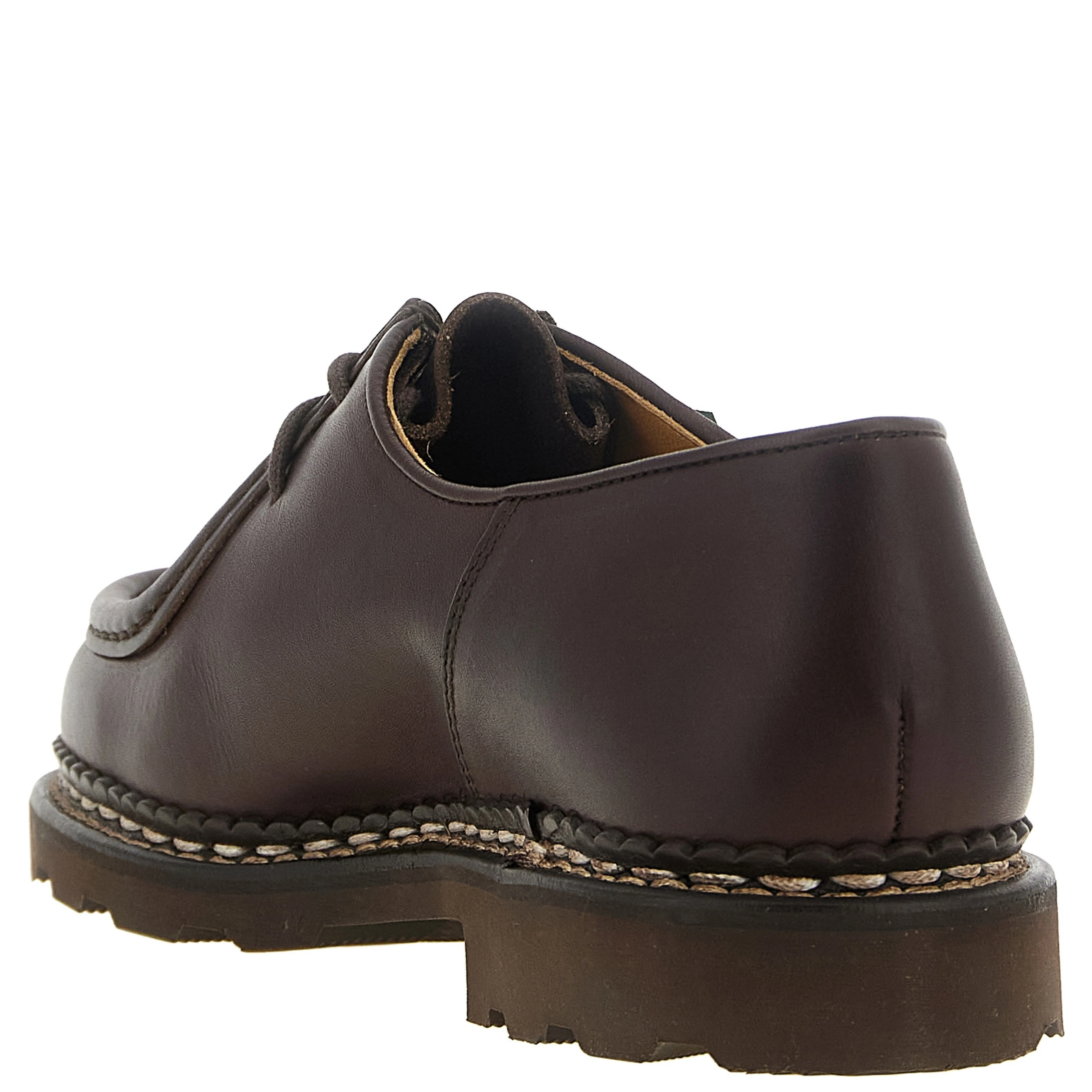 Brown Calfskin Oxfords And Derbies