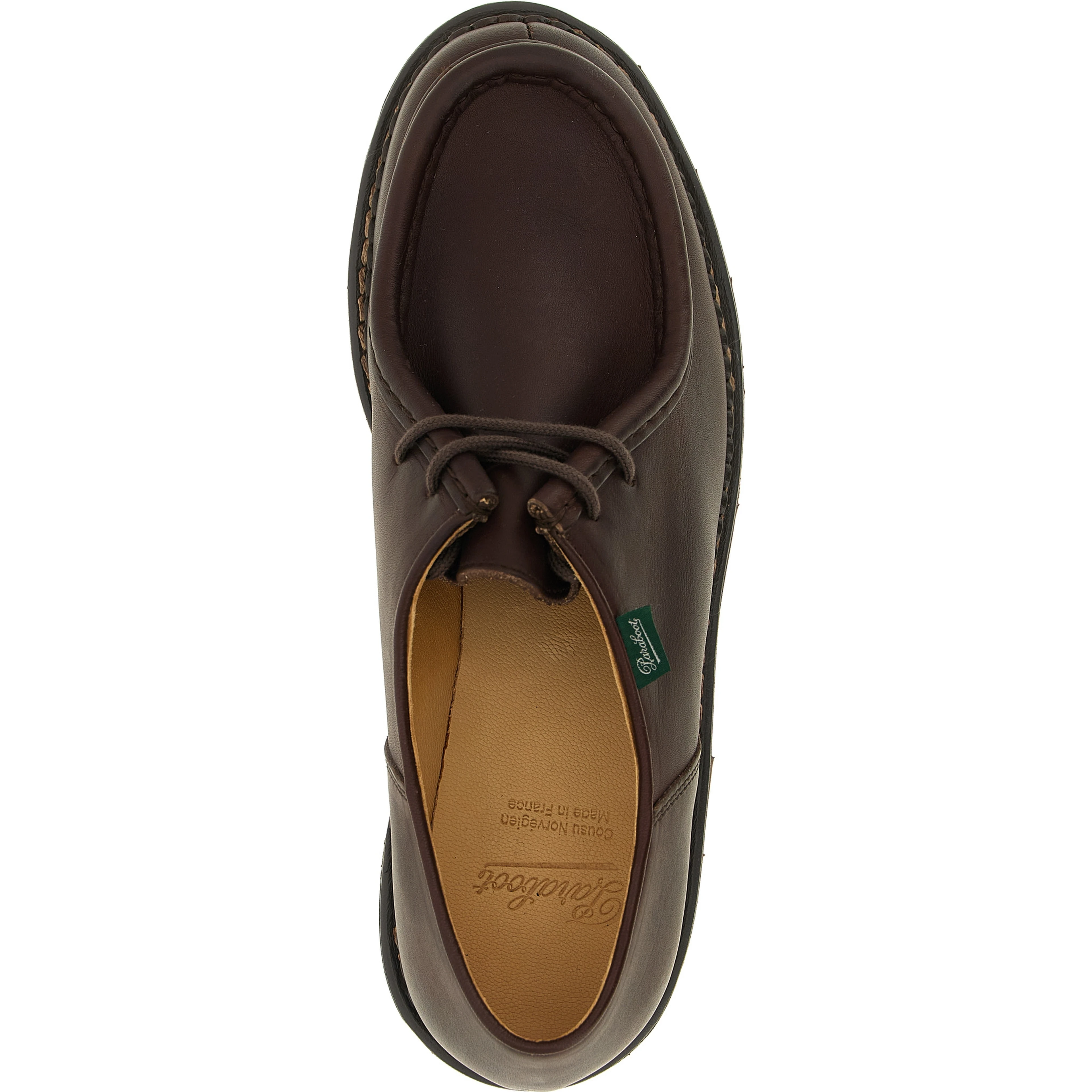 Brown Calfskin Oxfords And Derbies