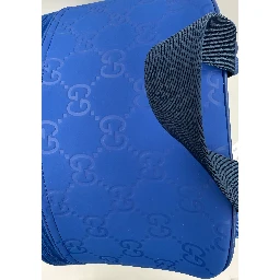 GUCCI GG Leather Blue Backpack