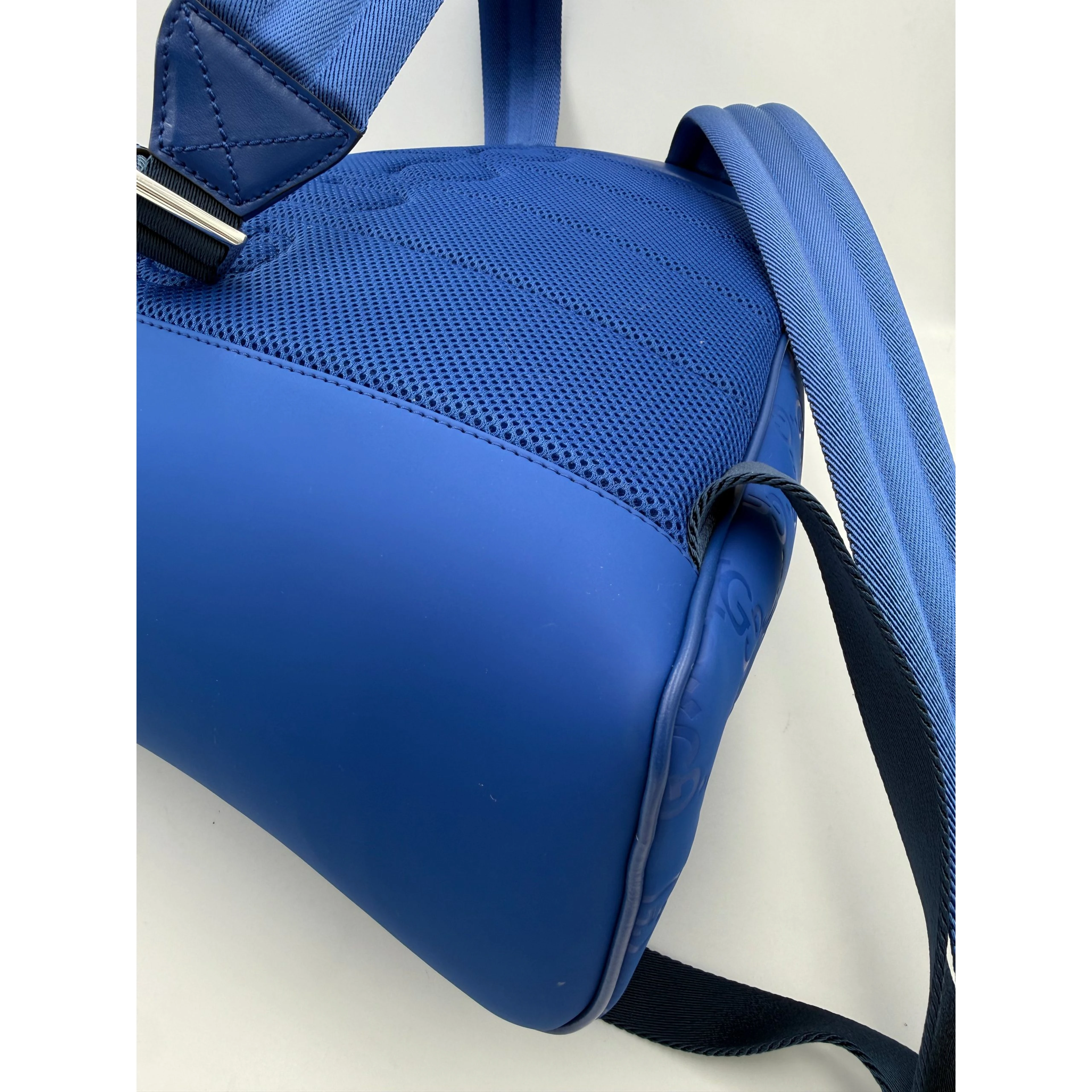 GUCCI GG Leather Blue Backpack