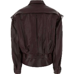PF26 LEATHER 30 JACKET BURGUNDY