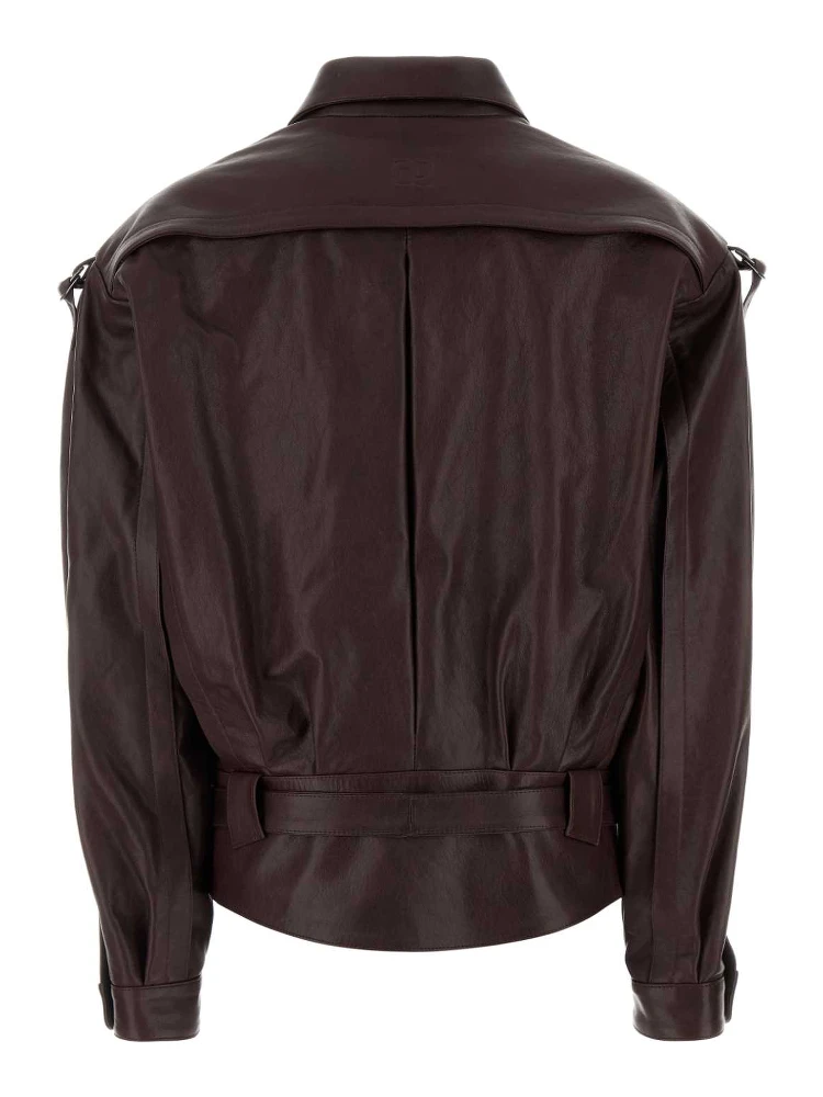 PF26 LEATHER 30 JACKET BURGUNDY alternative