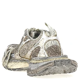 Gray Polyethylene Athletic Sneakers
