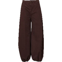 Brown Baloon Twill Pants