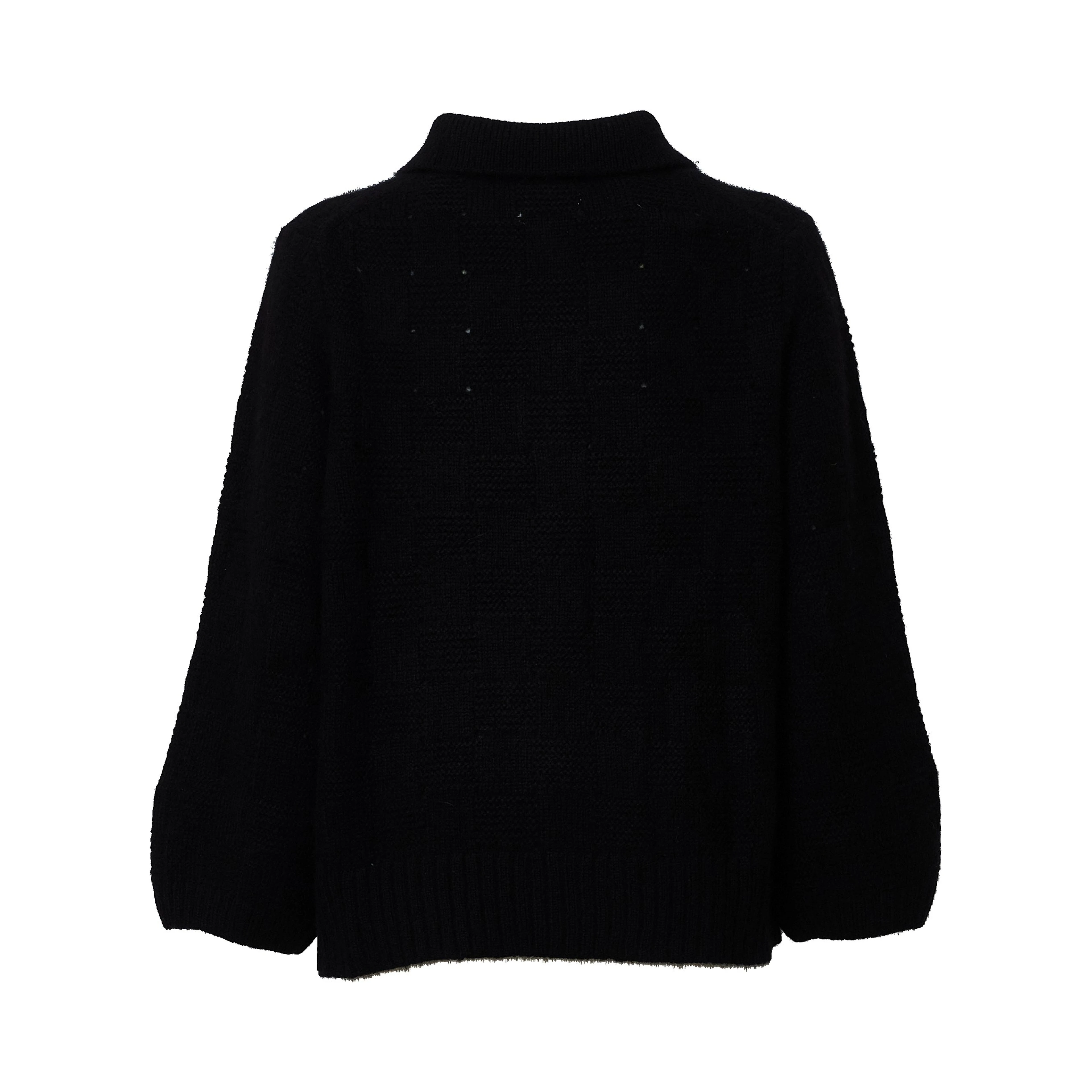Maglia Cardigan Con Colletto