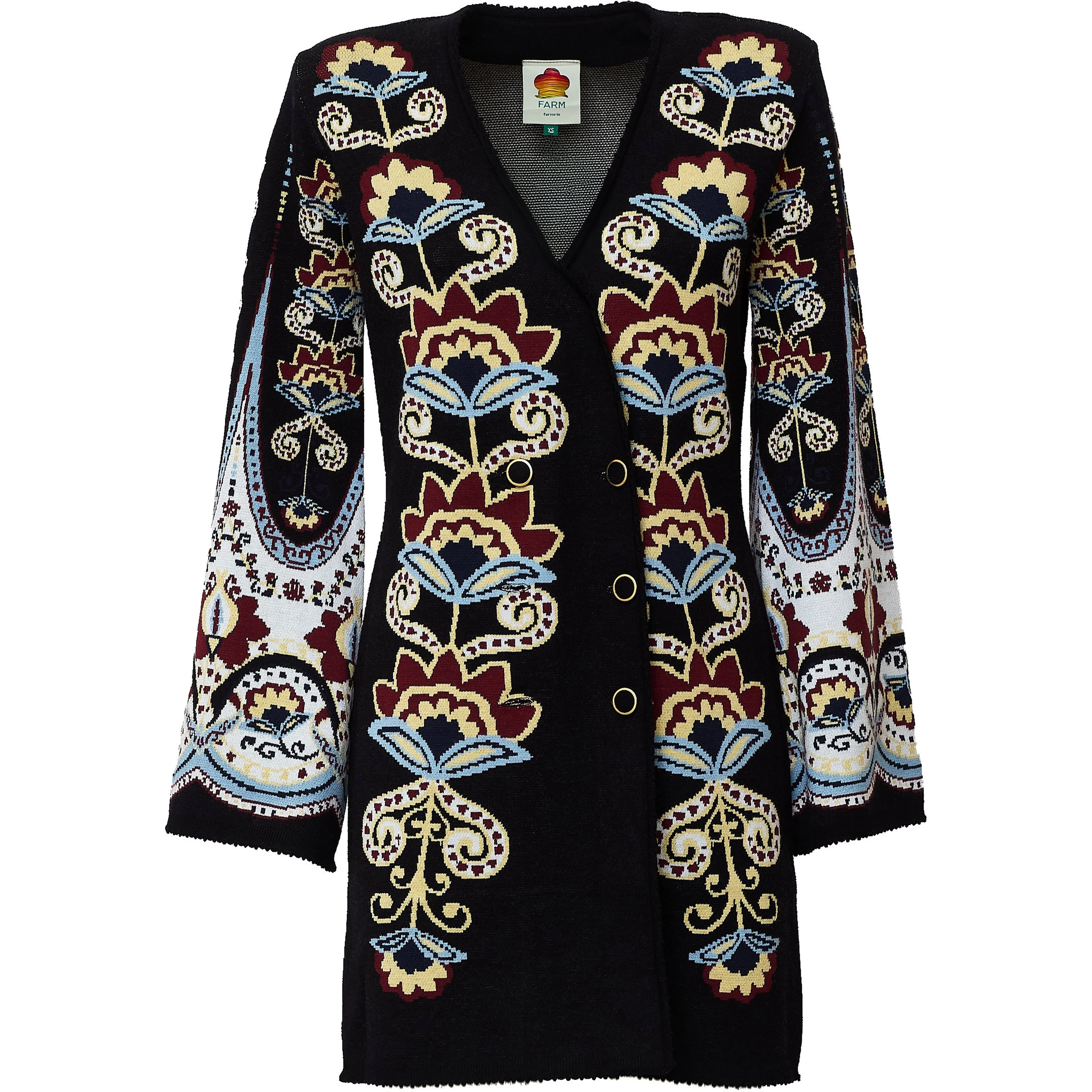 Winter Floral Knit Mini Dress