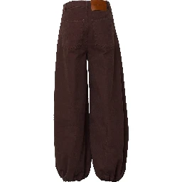 Brown Baloon Twill Pants