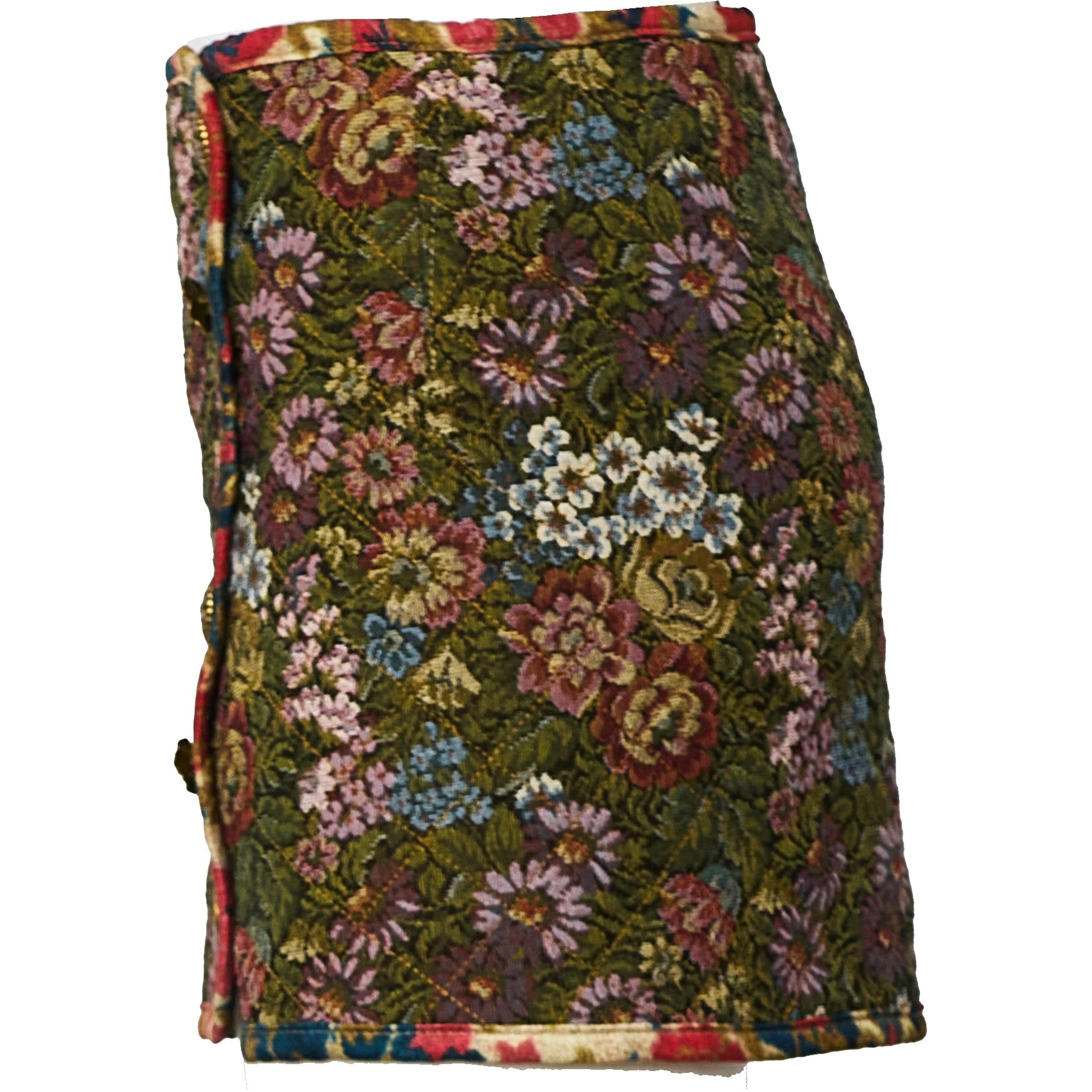 Jacquard Arabesque Cream Matelasse Mini Skirt