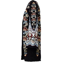 Winter Floral Knit Mini Dress