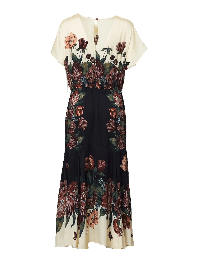 Winter Floral Cream Maxi Dress alternative
