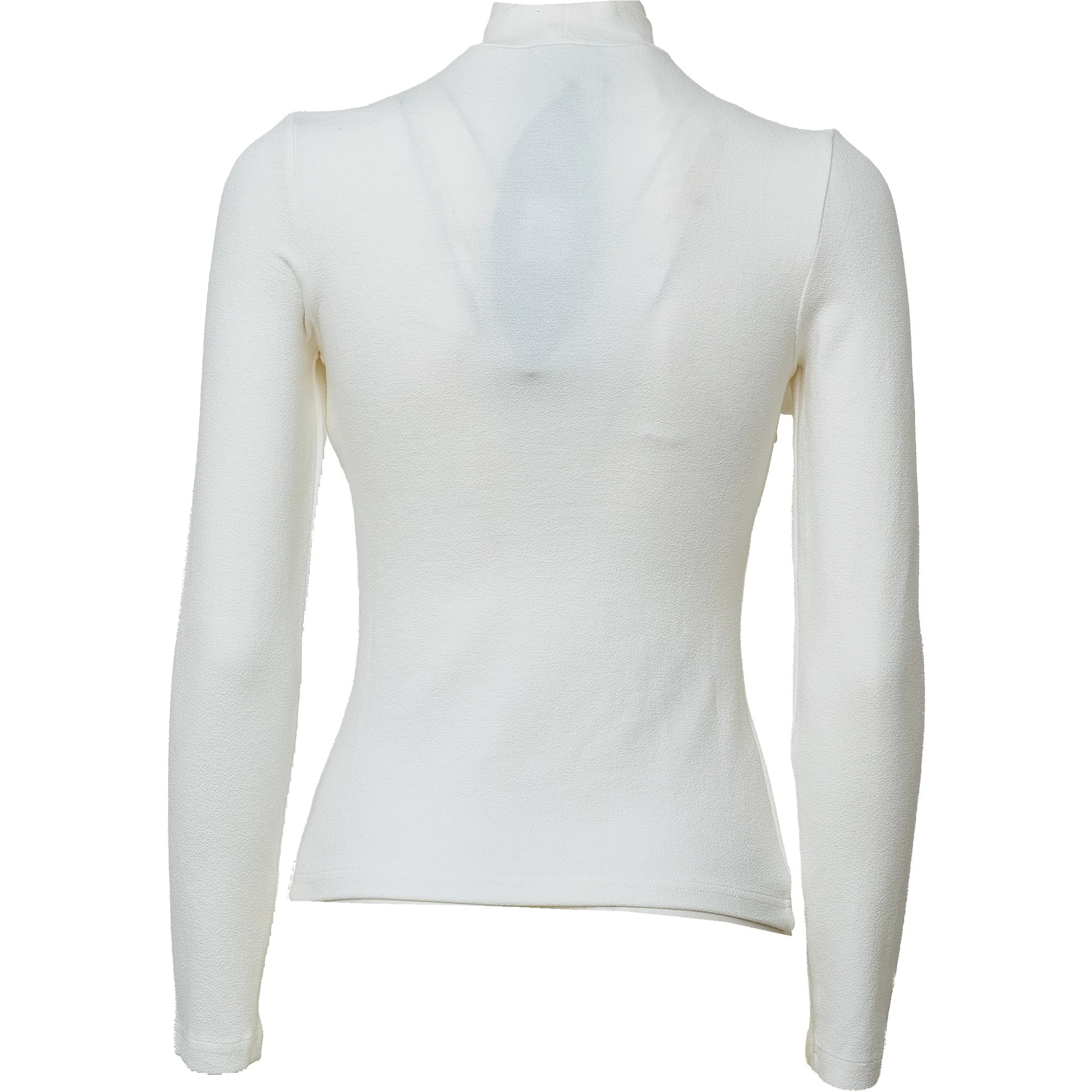 Off-White Long Sleeve Flower Top