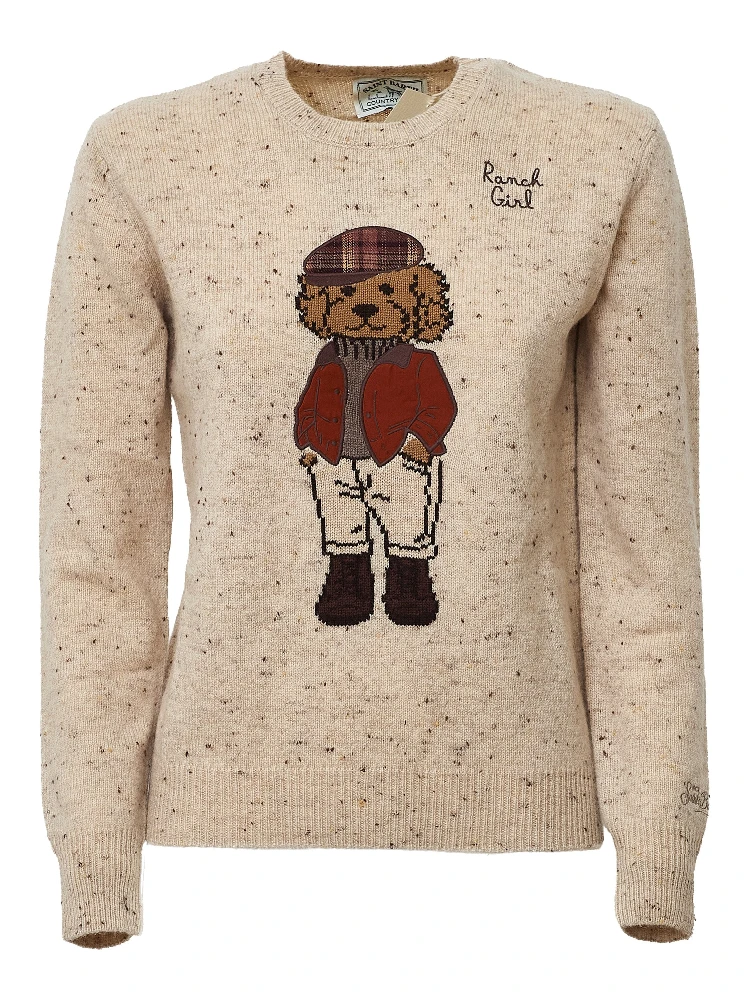 New Queen Donegal Round Neck Alpaca Sweater