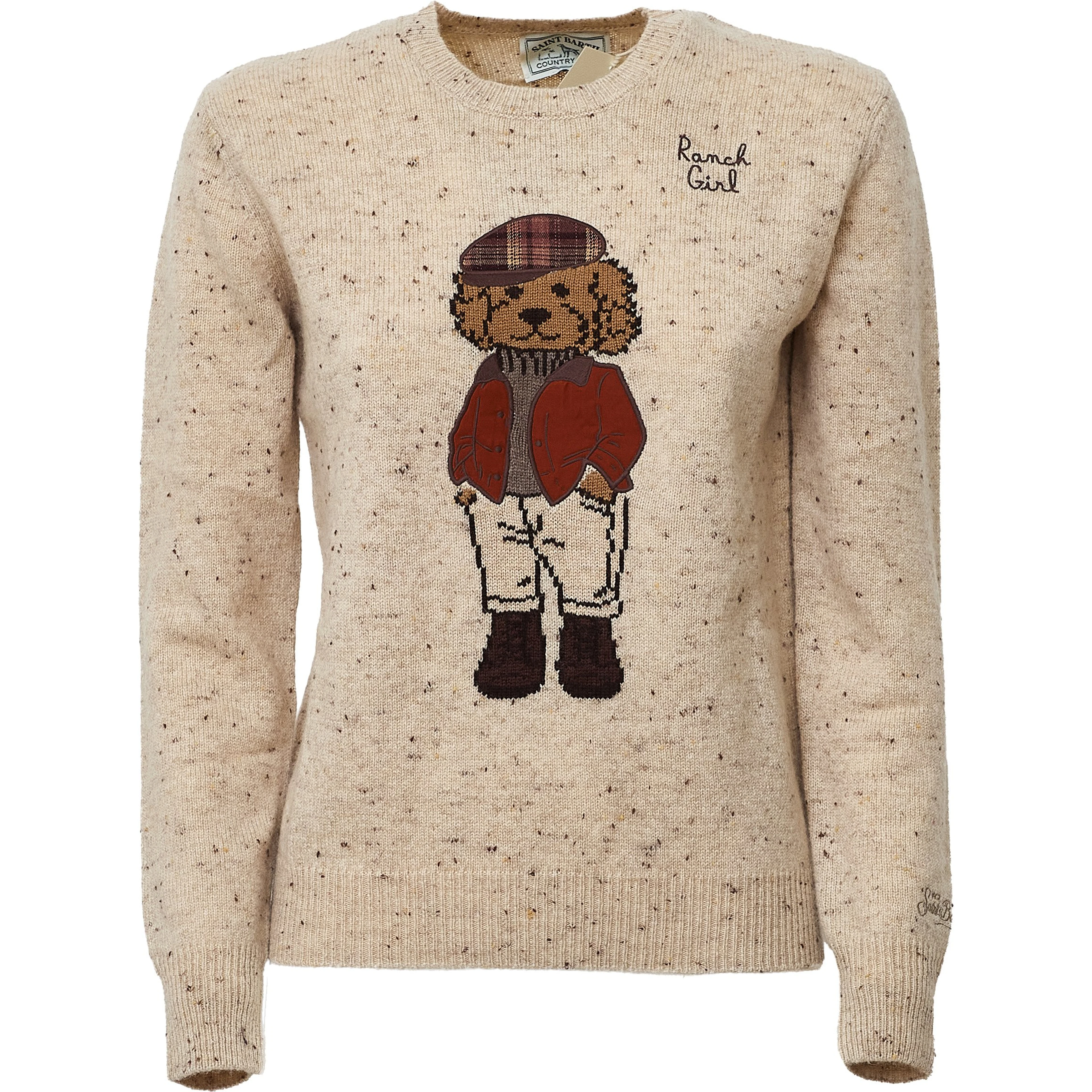 New Queen Donegal Round Neck Alpaca Sweater