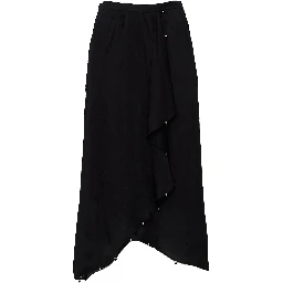 Vanille Festive Beaded Satin Skirt