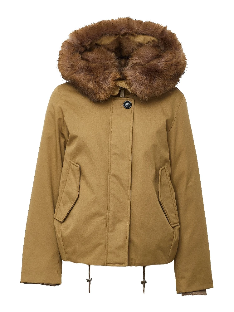Best Cotton Faux Fur Short Parka