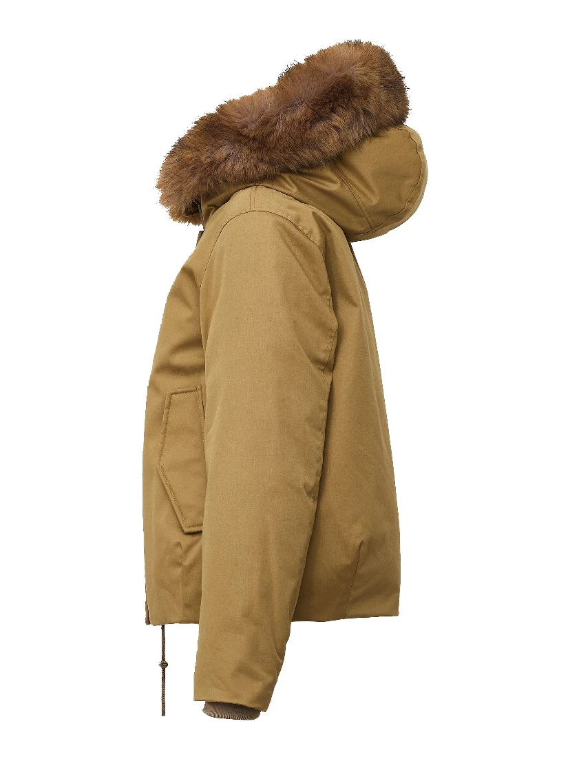 Best Cotton Faux Fur Short Parka