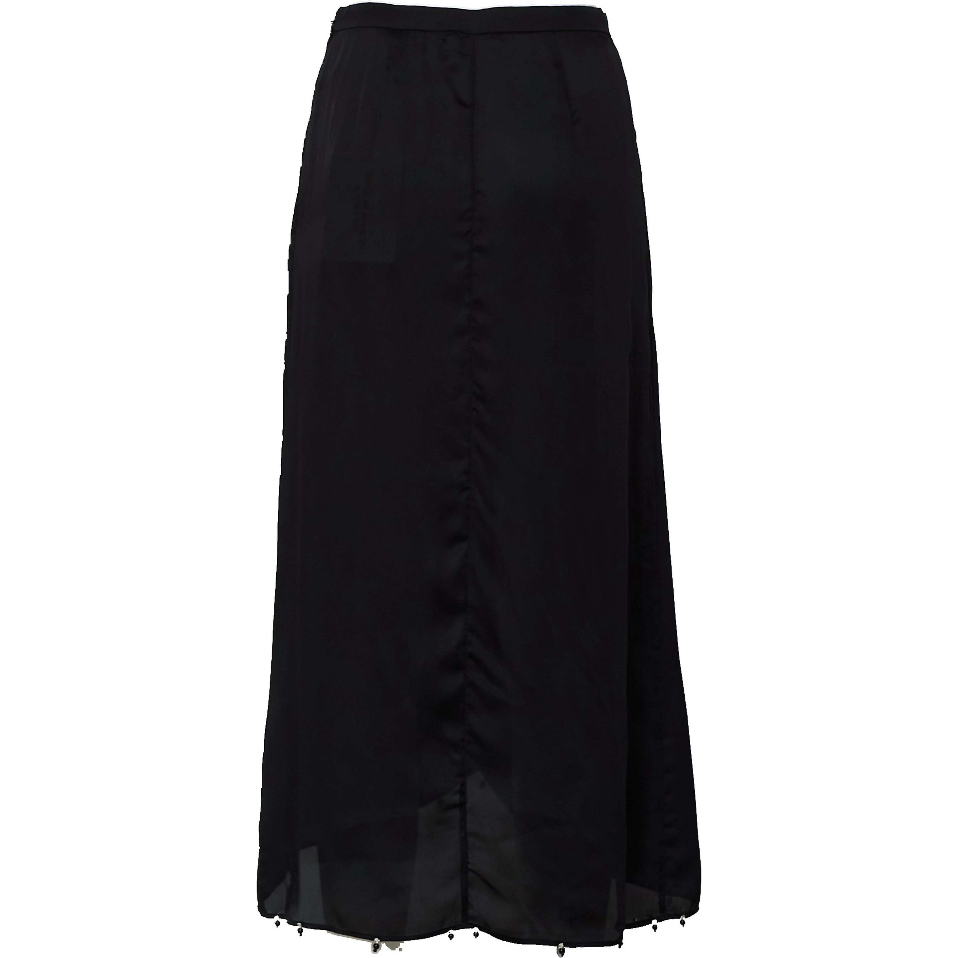 Vanille Festive Beaded Satin Skirt