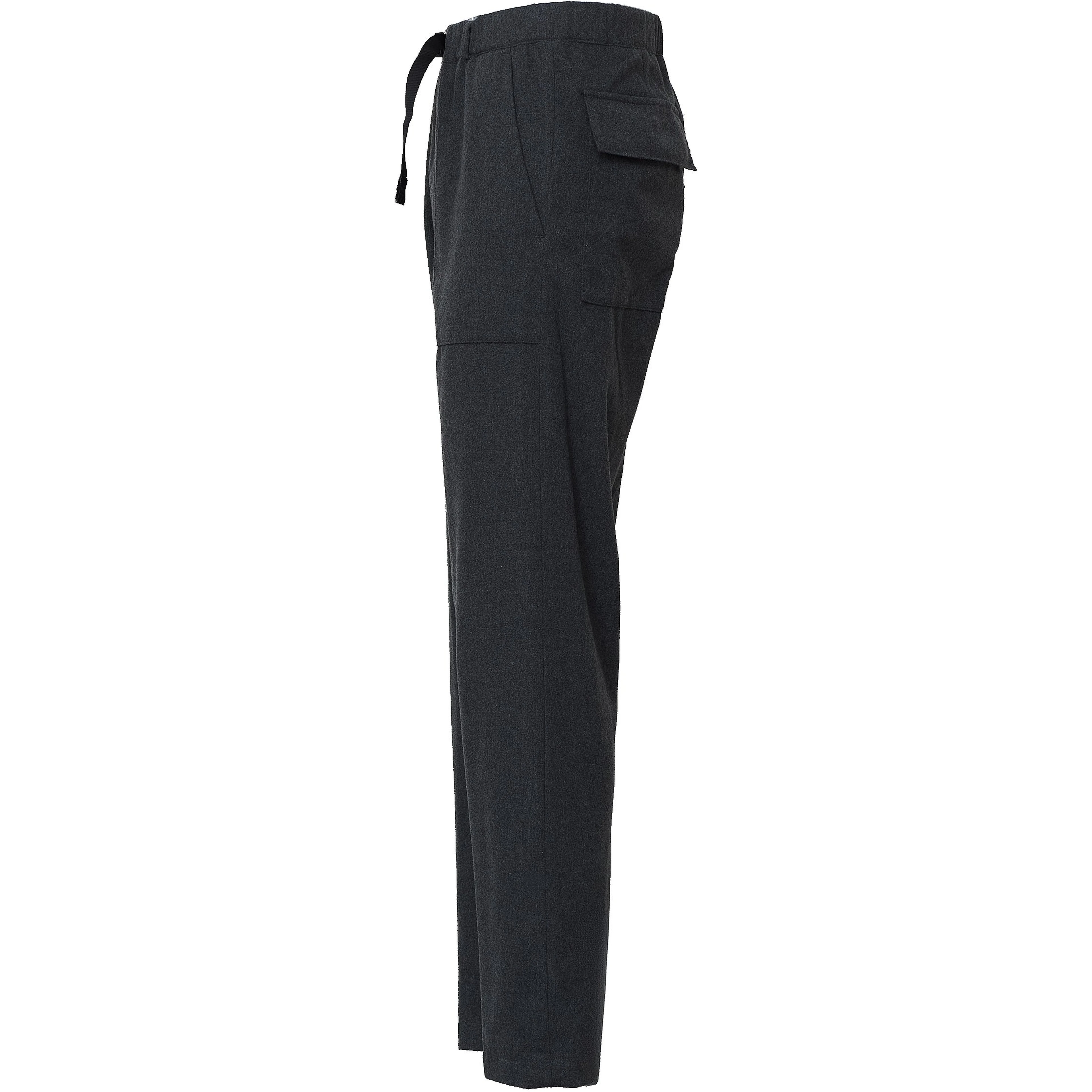 Pantaloni In Lana Lavata