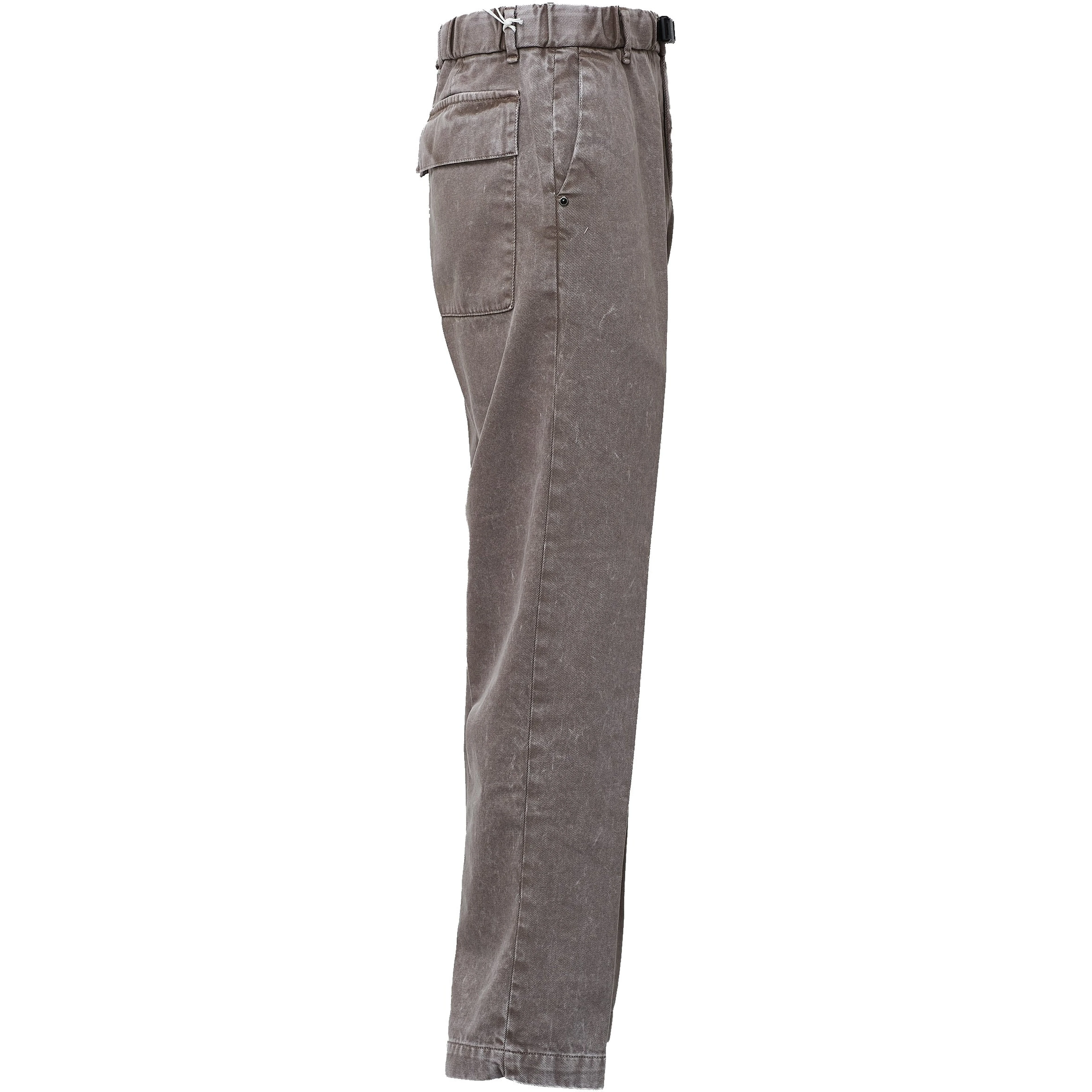 Pantaloni Fatigue In Bull Di Cotone