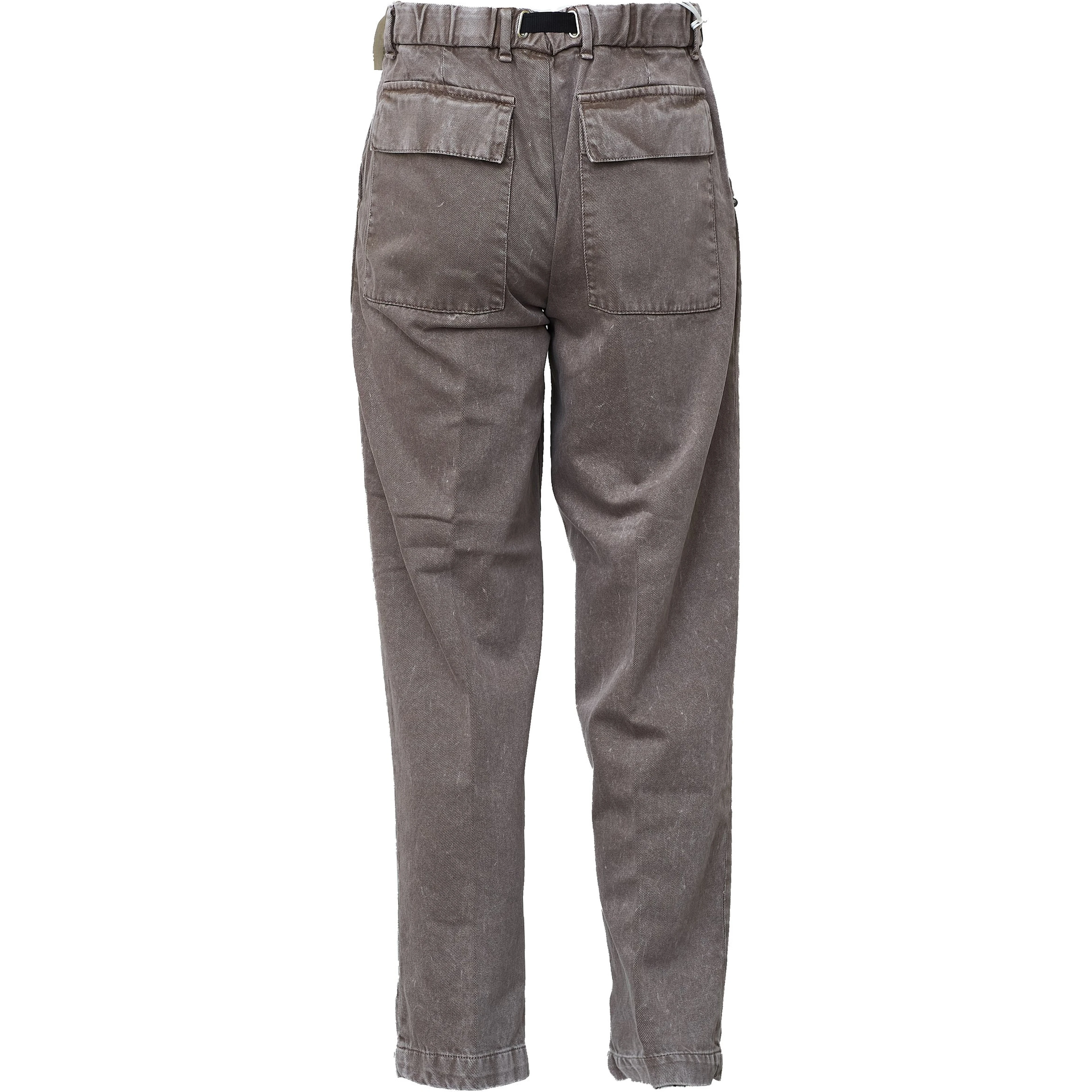 Pantaloni Fatigue In Bull Di Cotone