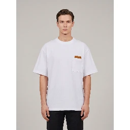 Cotton jersey T-shirt with Intrecciato