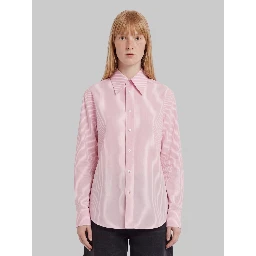 Striped viscose blend shirt