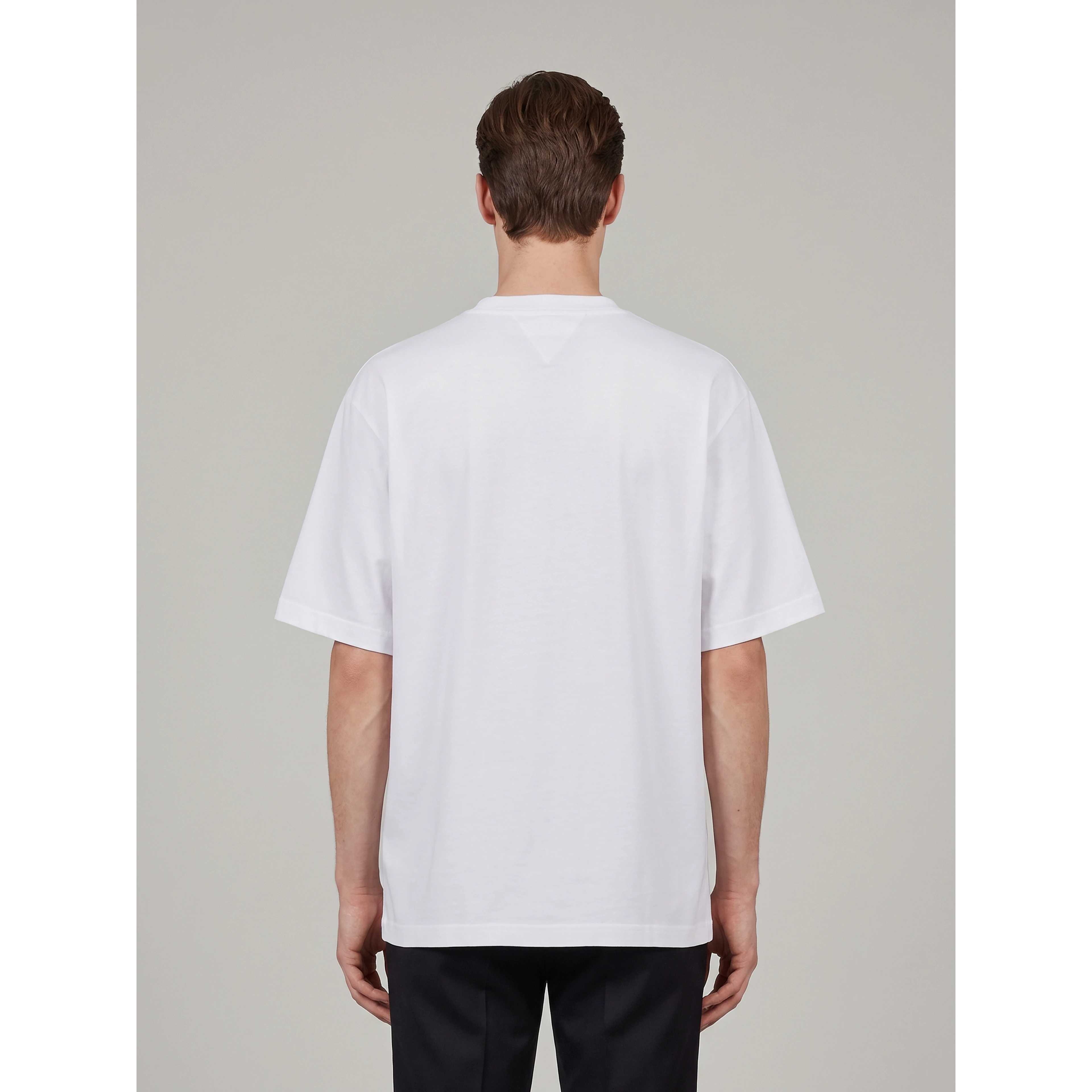 Cotton jersey T-shirt with Intrecciato