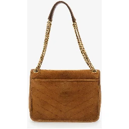 Medium Niki bag in Caramel Cognac suede