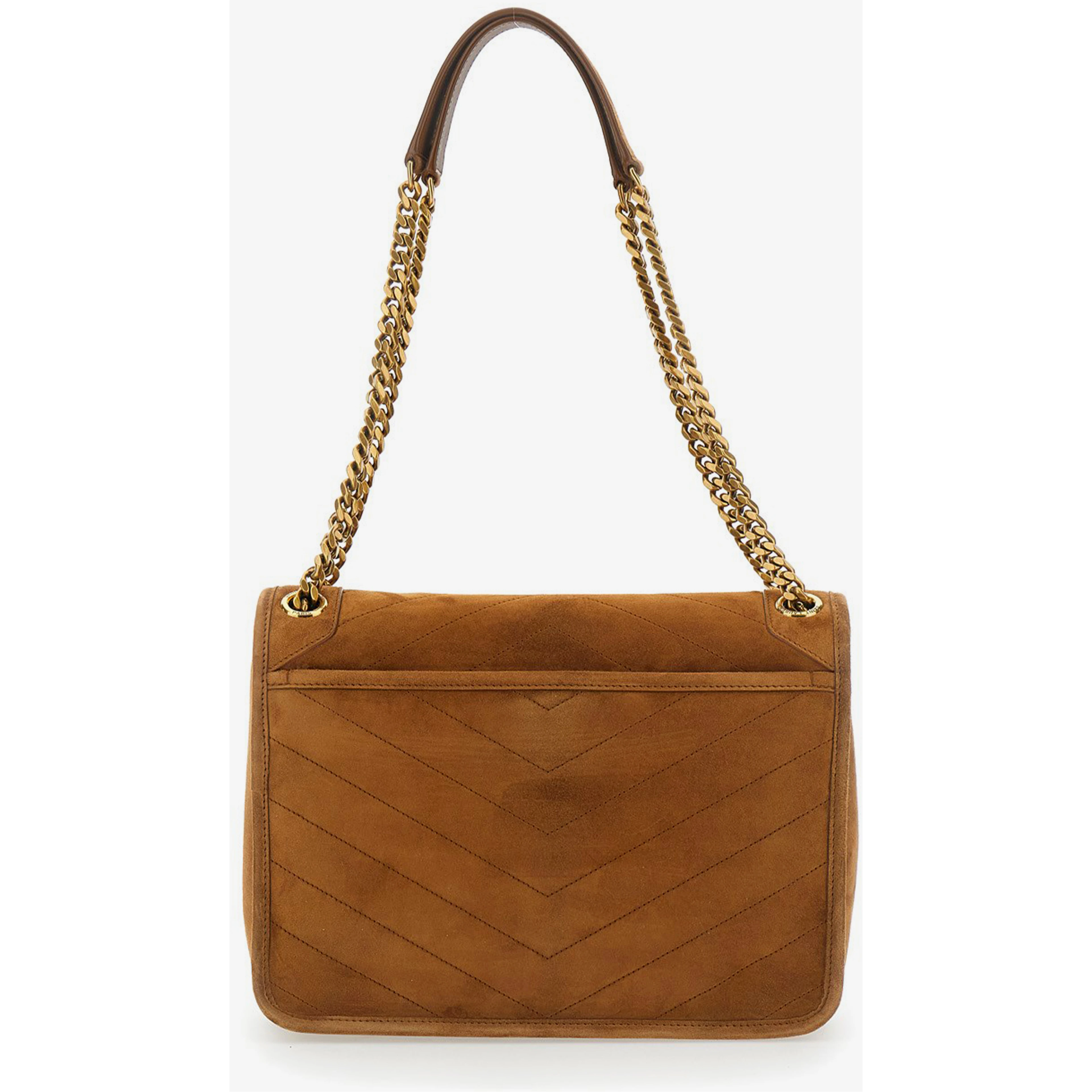 Medium Niki bag in Caramel Cognac suede