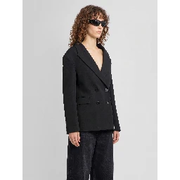 Black wool Stola jacket