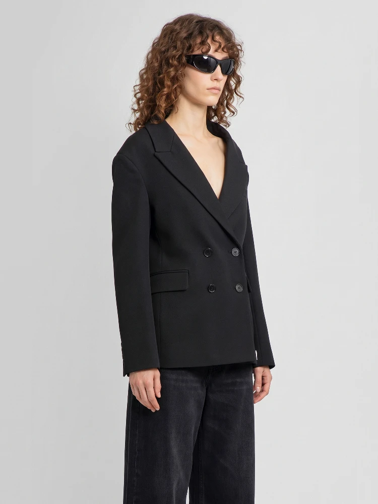 Black wool Stola jacket alternative