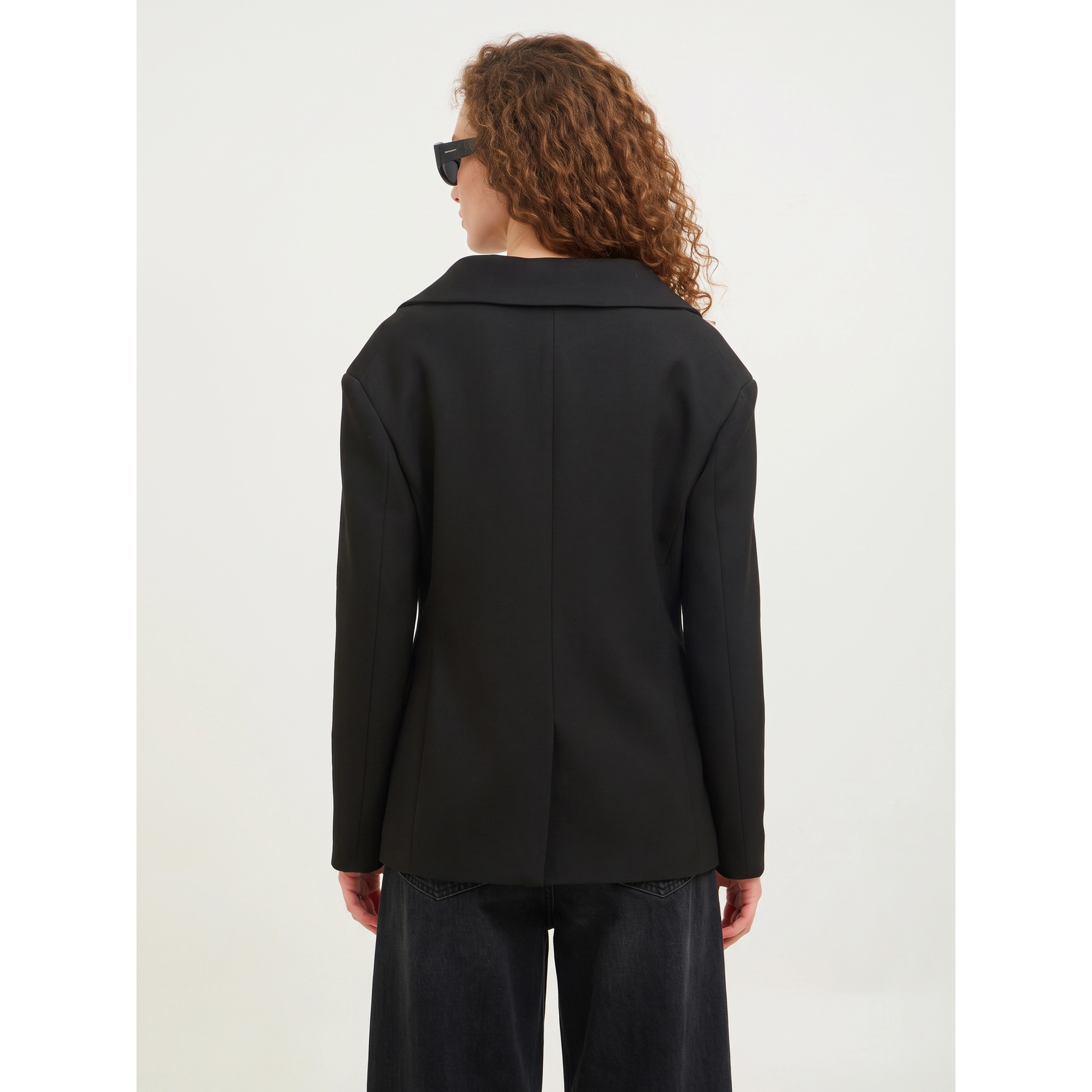 Black wool Stola jacket