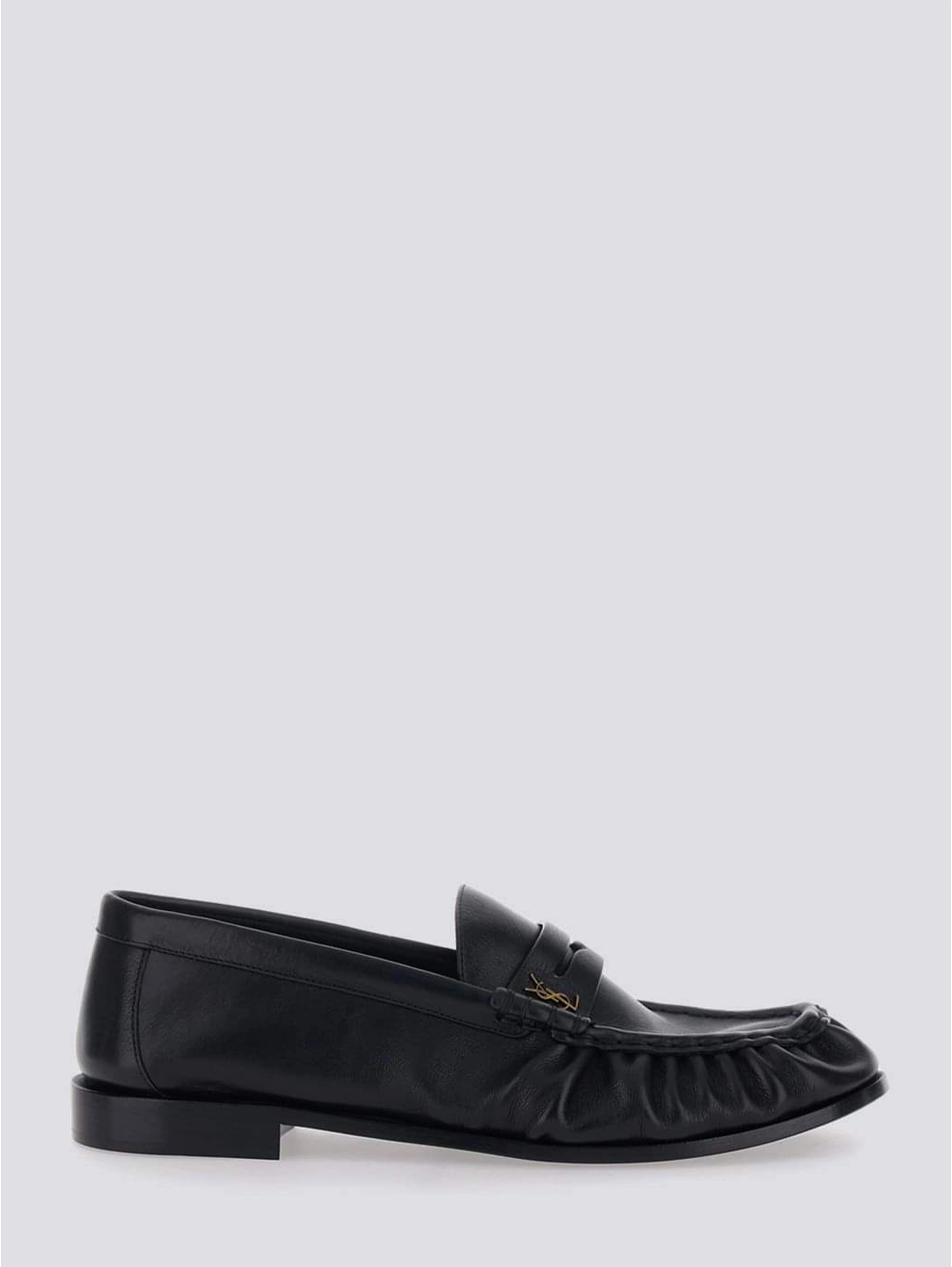 Le Loafer moccasins in black matte leather