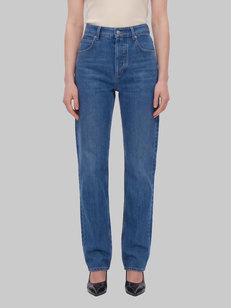 Straight-leg jeans