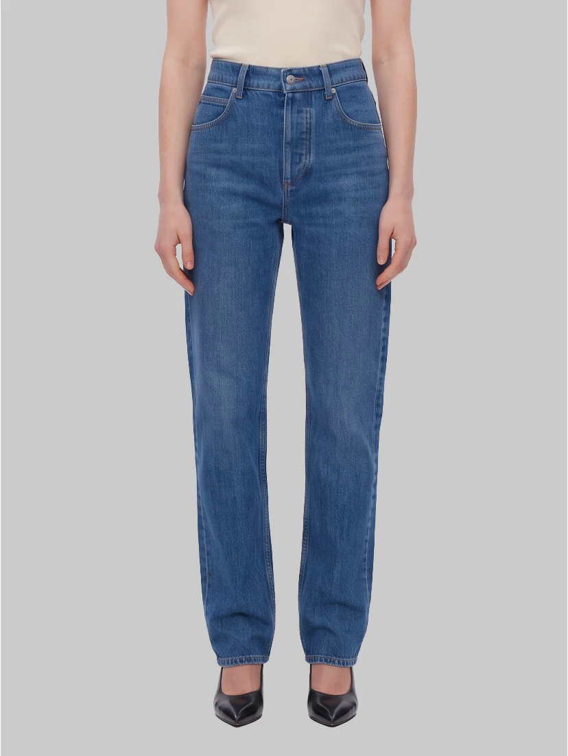 Straight-leg jeans