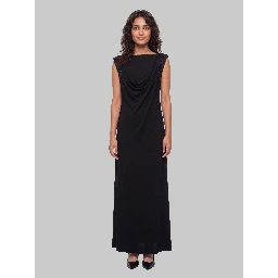 Long dress in viscose crêpe jersey