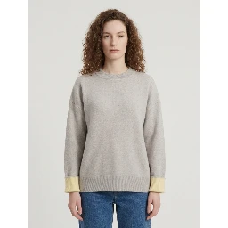 Hana light grey wool sweater