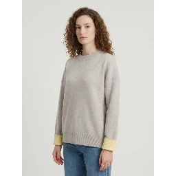 Hana light grey wool sweater