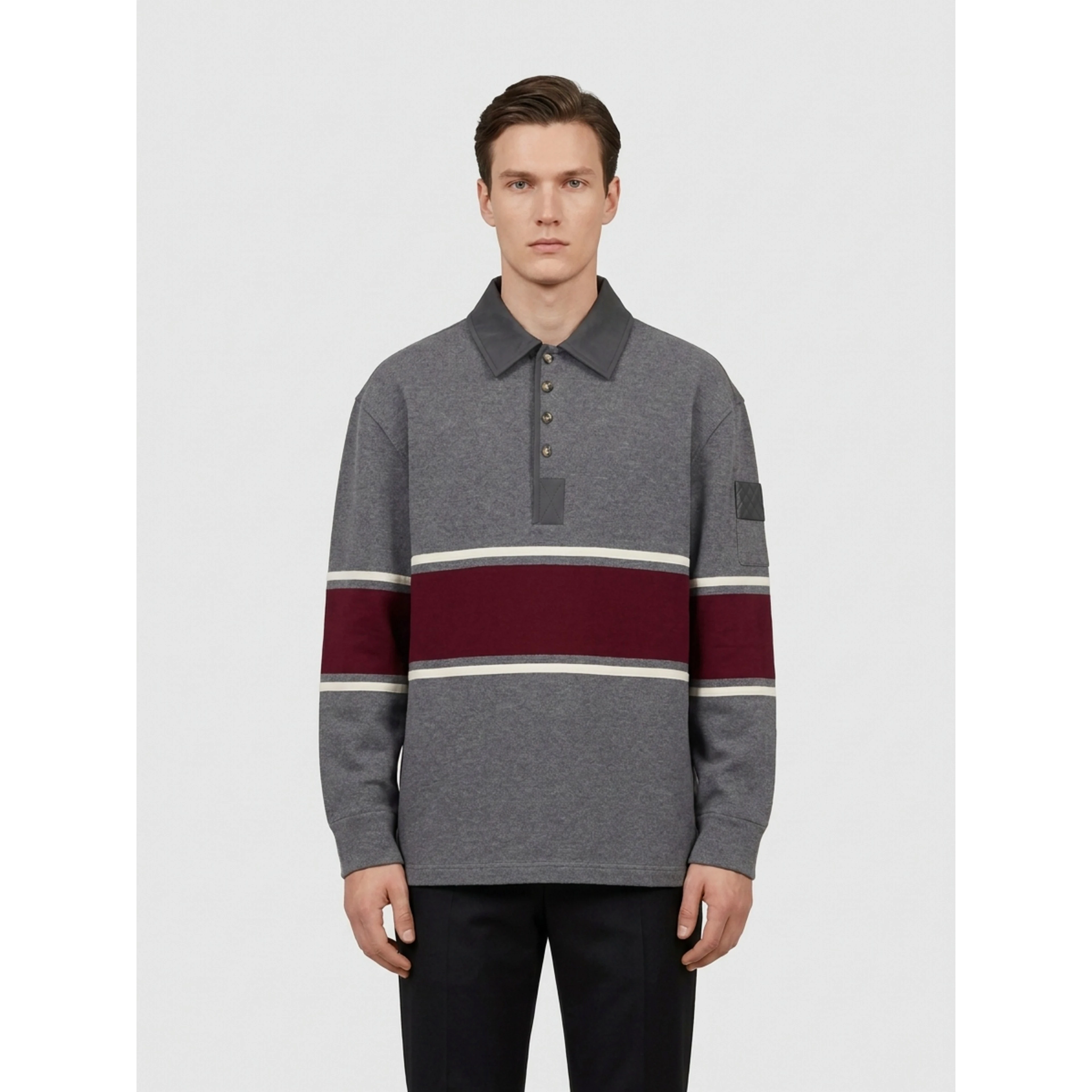 Long-sleeved polo shirt
