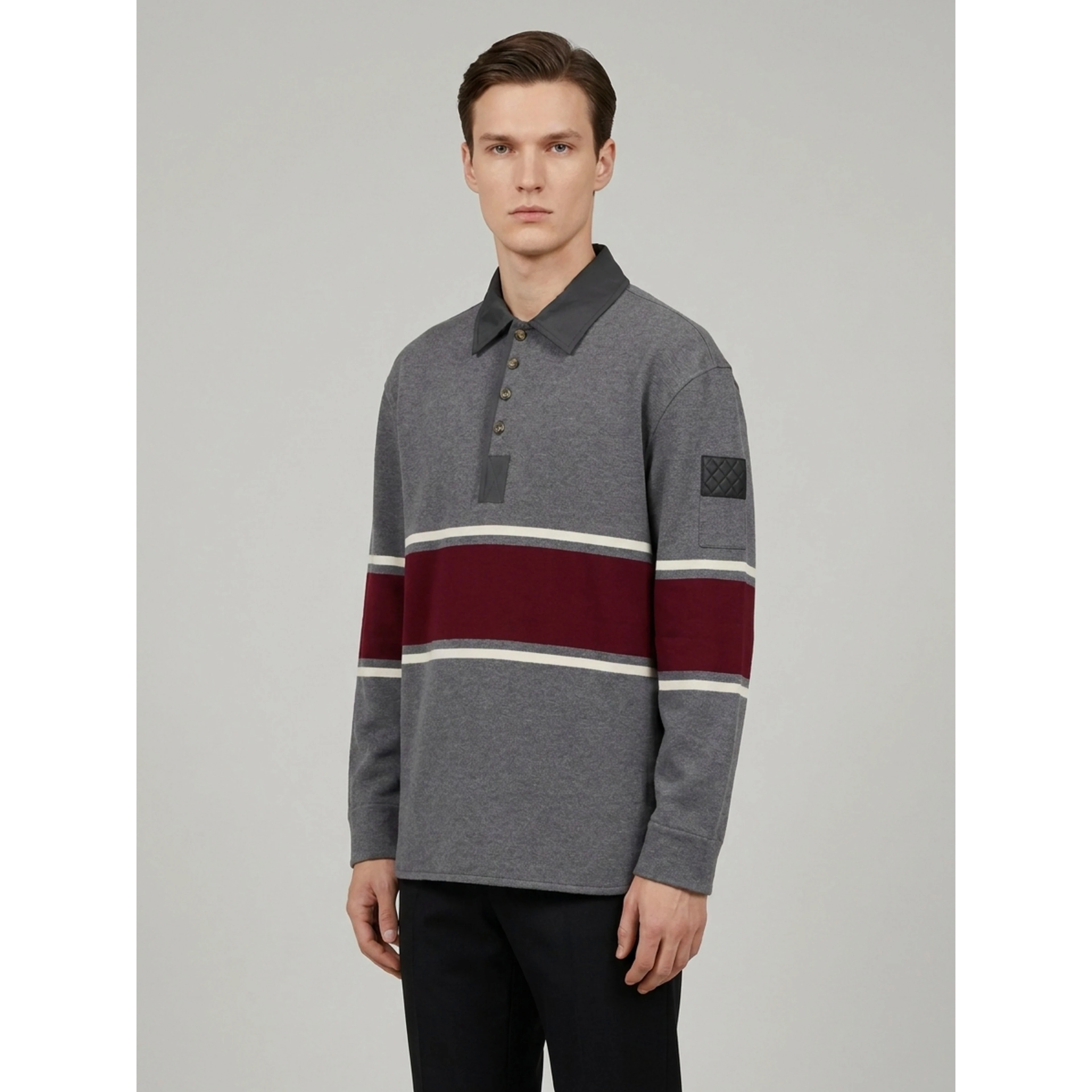 Long-sleeved polo shirt