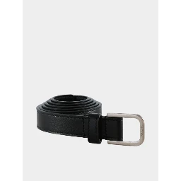 Minimalist thin black belt