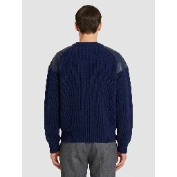 English rib wool and cashmere sweater