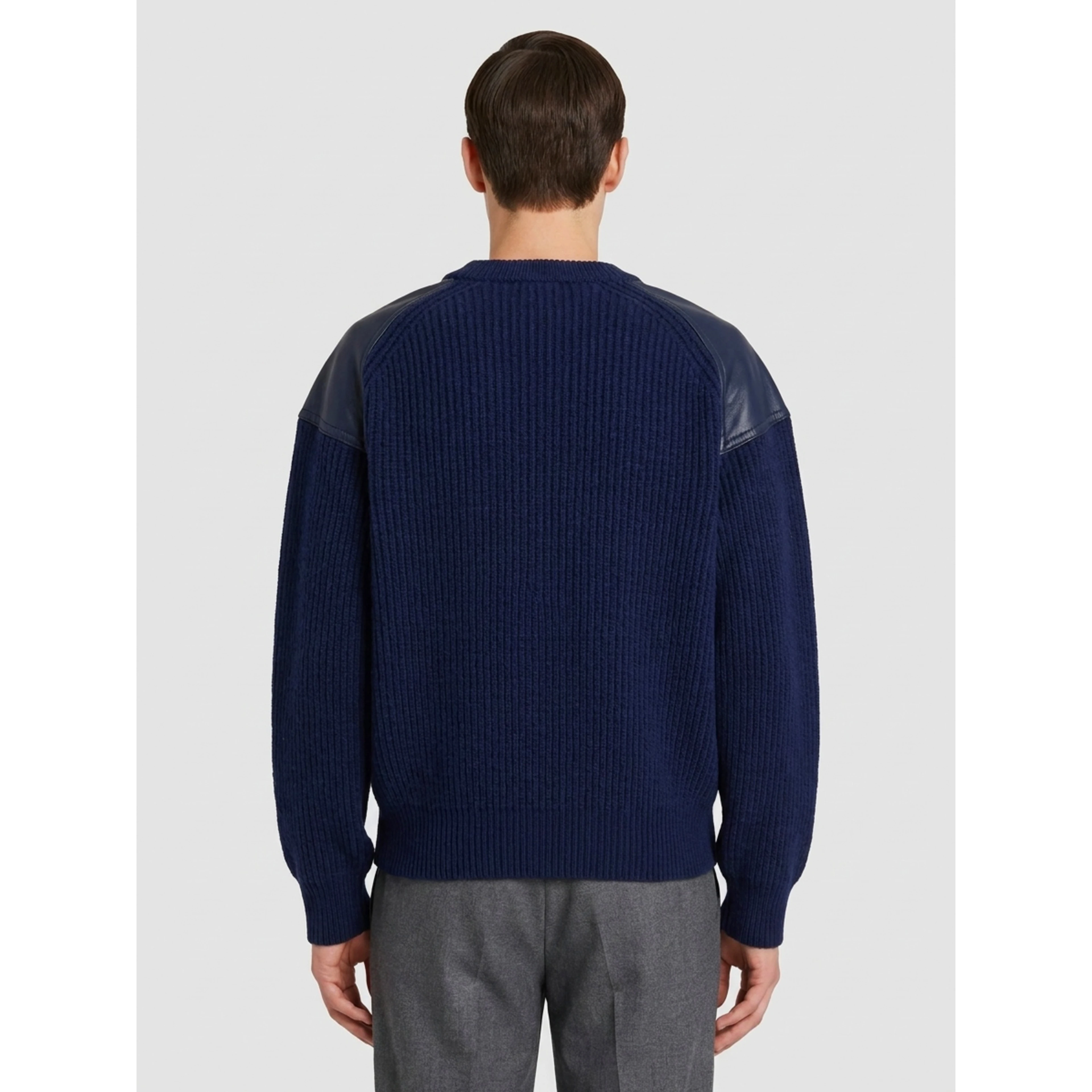 English rib wool and cashmere sweater