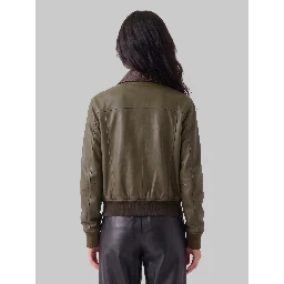 Glossy leather jacket
