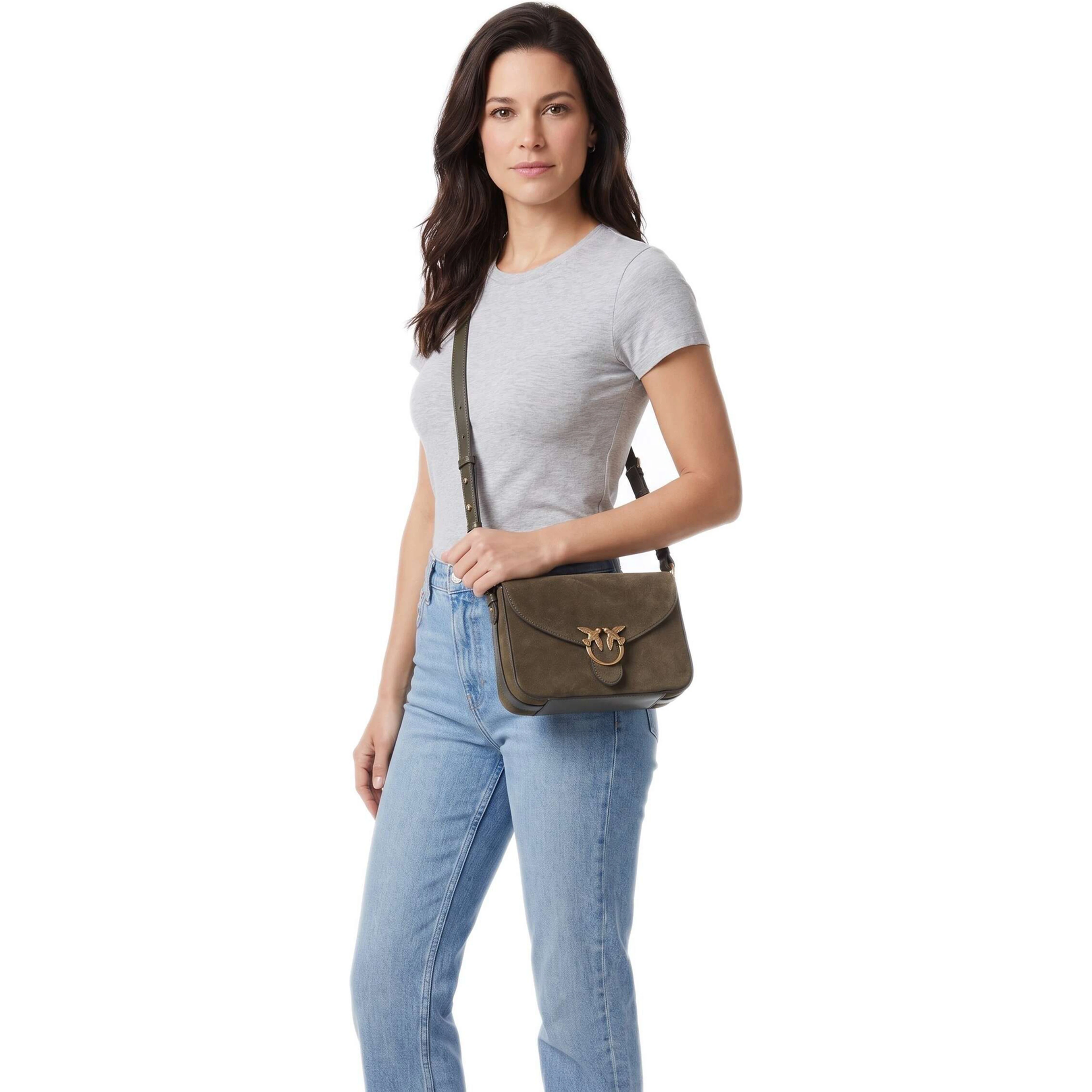 PINKO LOVE SATCHEL handbag