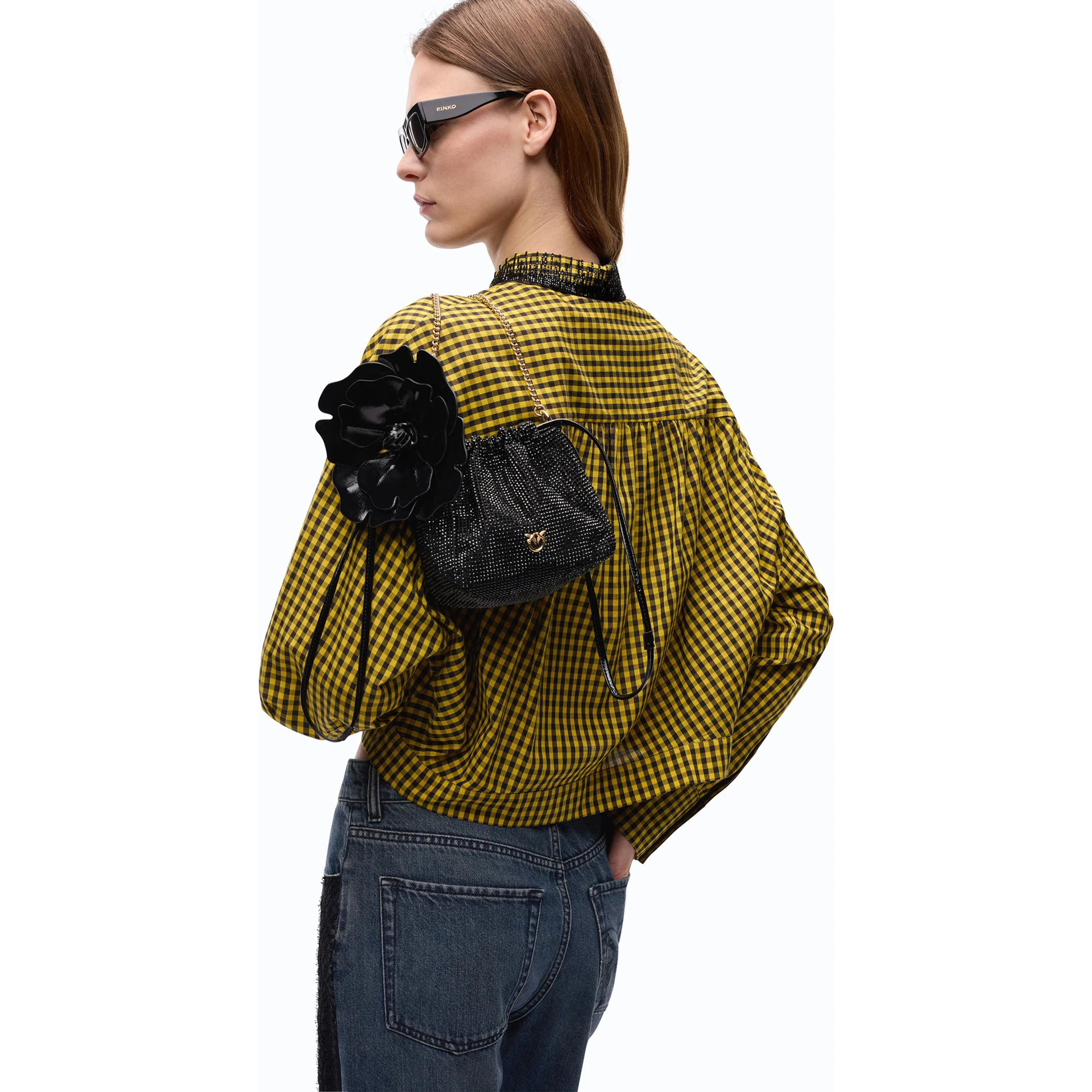 PINKO POUCH FLOWER handbag