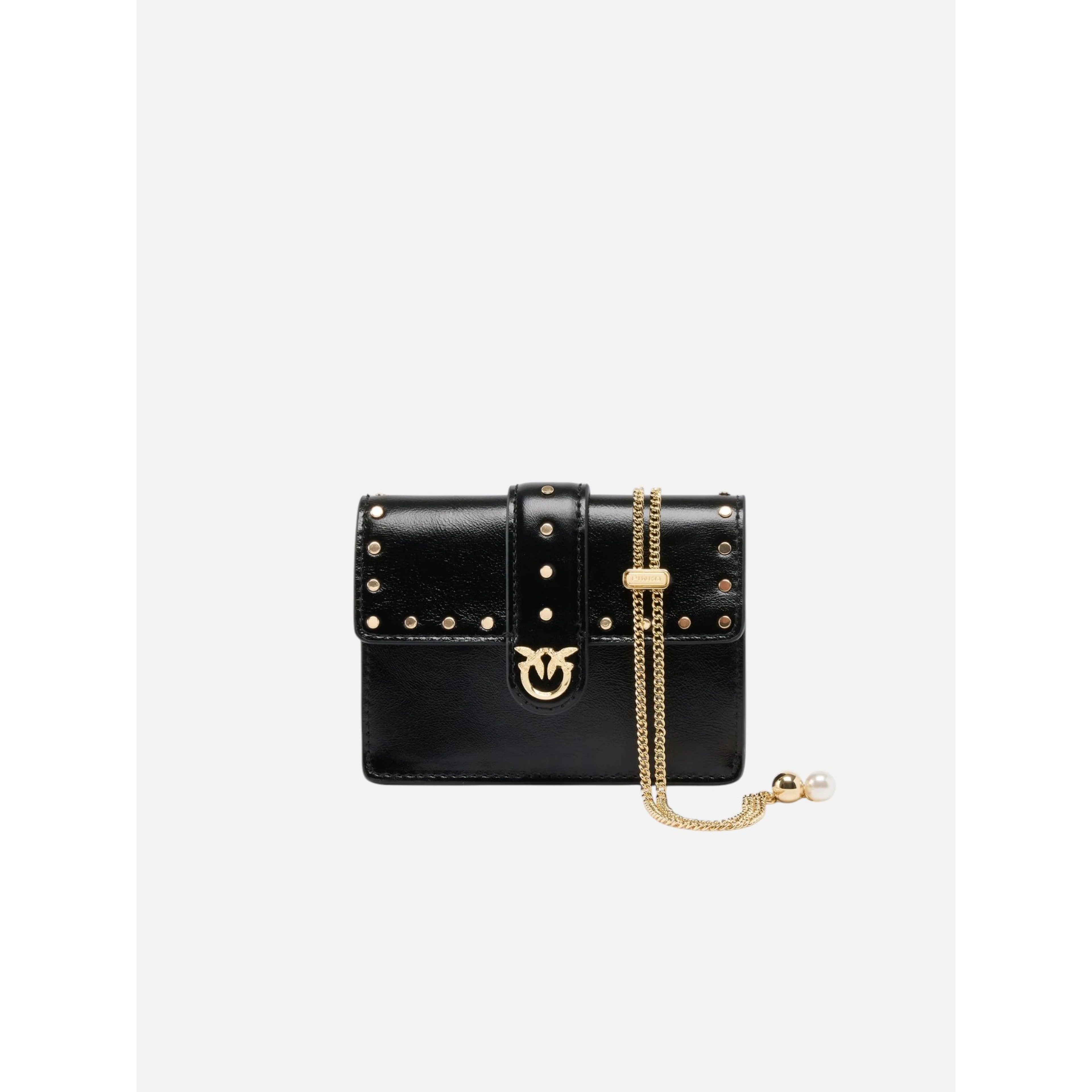PINKO LOVE POCKET STUDS card holder